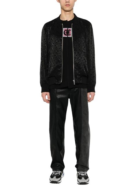 Bomber Just Cavalli con logo e jacquard JUST CAVALLI | Giubbotti | 76OAS400 N0290899